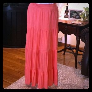 Coral Cato maxi skirt